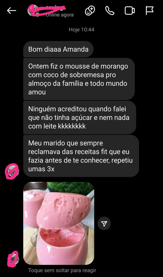 mousse morango_